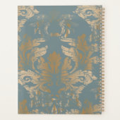 Chic Elegant Gold Damask Rose Planer (Rückseite)