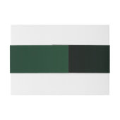 Chic Elegant Golden Christmas Tree Einladungsbanderole (Rückseitenbeispiel)