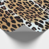 Chic Elegant Leopard Tierdruckliebhaber Geschenkpapier (Ecke)