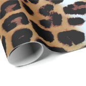 Chic Elegant Leopard Tierdruckliebhaber Geschenkpapier (Rolleneckpunkt)