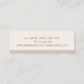 Chic Elegant Luxury ,Lace Mini Visitenkarte (Rückseite)