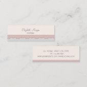 Chic Elegant Luxury ,Lace Mini Visitenkarte (Vorne/Hinten)