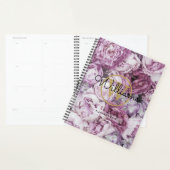 Chic Elegant Monogram Floral Gold 2023 Planer (Anzeige)