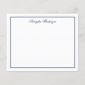 Chic Elegant Navy Blue und White Personalisiert (Vorderseite)