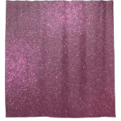 Chic Elegant Plum Lila Funkelnd Glitzer Duschvorhang (Vorderseite)
