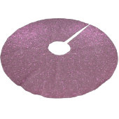Chic Elegant Plum Lila Funkelnd Glitzer Polyester Weihnachtsbaumdecke (Schrägansicht)