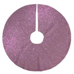 Chic Elegant Plum Lila Funkelnd Glitzer Polyester Weihnachtsbaumdecke