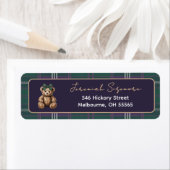Chic elegant R. Lauren theme return address label (Insitu)