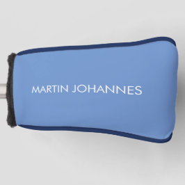 Chic Elegant Schlicht Stilvoll Blau Minimalistisch Golf Headcover