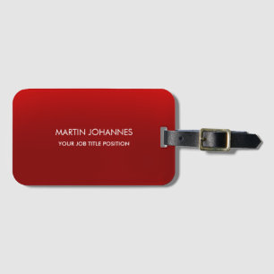 Chic Elegant Schlicht stilvoll Gepäckanhänger