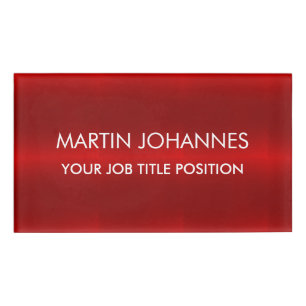 Chic Elegant Schlicht stilvoll Namenschild