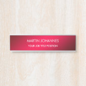 Chic Elegant Schlicht stilvoll Türschild (Vorderseite )