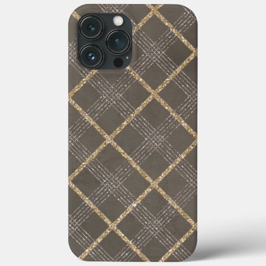 Chic Elegant Stilvolle Raute Tartan Kariertes Must Case-Mate iPhone Hülle (Rückseite)