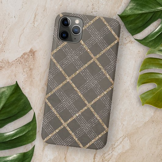 Chic Elegant Stilvolle Raute Tartan Kariertes Must Case-Mate iPhone Hülle