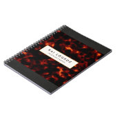 Chic Elegant Tortoiseshell Notizblock (Linke Seite)