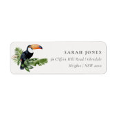 Chic Elegant Tropical Rainforest Toucan Adresse (Vorne)