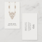 Chic Elegant Vintag Motif Visitenkarte (Vorne/Hinten)