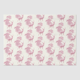 Chic Elegant Vintag rosa Hirsch im Wald Seidenpapier