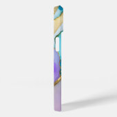 Chic Elegant Violet Blue Marble Case-Mate iPhone Hülle (Rückseite / Rechts)