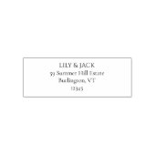 Chic Elegant Wedding Address Label Permastempel (Design)