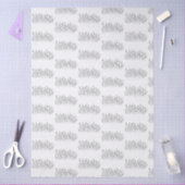 Chic Elegant Wildflower Line Art Minimalist  Seidenpapier (Basteln)