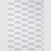 Chic Elegant Wildflower Line Art Minimalist  Seidenpapier (Vorderseite)