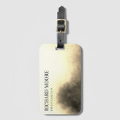 Chic Elegante Abstrakt Golden Gepäckanhänger (Vorderseite Vertikal)