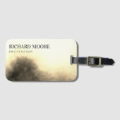 Chic Elegante Abstrakt Golden Gepäckanhänger (Vorderseite (Horizontal))