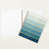 Chic Elegante Aquamarine Gradient Planer (Anzeige)