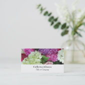 Chic Elegante Blume Florist Beruflich Personal Visitenkarte (Stehend Vorderseite)
