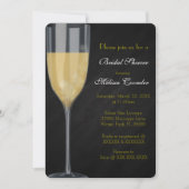 Chic Elegante Champagner Brautparty Einladung (Vorderseite)