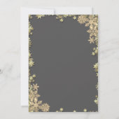 Chic Elegante Christmas Balls Weihnachten Einladung (Rückseite)