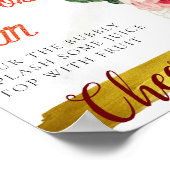 Chic Elegante Flora Parco Civico-Ciani Bar Poster (Ecke)