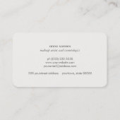 Chic Elegante Glitzer Imitate Gold Beauty und Mode Visitenkarte (Rückseite)