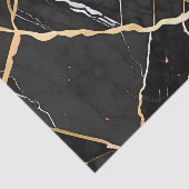 Chic Elegante, goldgelbe Imitate Marmor Seidenpapier (Ausschnitt)