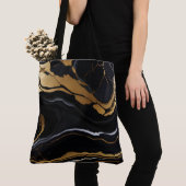 Chic Elegante, goldgelbe Imitate Marmor Tasche (Von Nahem)