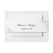 Chic & Elegante Minimalistisch Moderne Blumenhochz Einladungsbanderole (Vorderseite Beispiel)