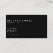 Chic Elegante Misty Abstrakt Visitenkarte (Rückseite)