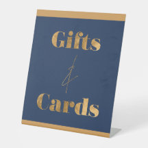 Chic Elegante Navy Gold Geburtstagsgeschenke und K