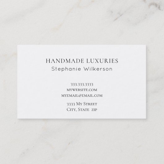 Chic Elegante Pink Bow Business Card Visitenkarte (Rückseite)