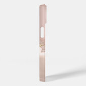 Chic Elegante Rose Gold Glitzer Marbella Case-Mate iPhone Hülle (Rückseite / Rechts)