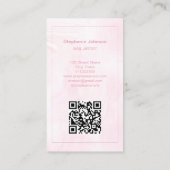 Chic Elegante Rose Gold Glitzer Visitenkarte (Rückseite)