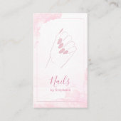 Chic Elegante Rose Gold Glitzer Visitenkarte (Vorderseite)