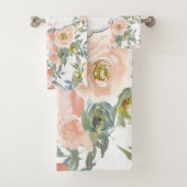 Chic Elegante Rose, Motivierend Botschaft Badhandtuch Set (Insitu)