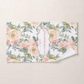 Chic Elegante Rose, Motivierend Botschaft Badhandtuch Set (Handtuch)