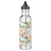 Chic Elegante Rose, Motivierend Botschaft Edelstahlflasche (Links)