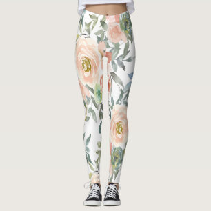 Chic Elegante Rose, Motivierend Botschaft Leggings