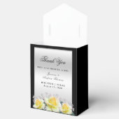 Chic Elegante Rose Silver Wedding Geschenkschachtel (Geöffnet)