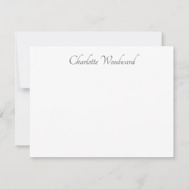 Chic Elegante Script Personalisiert Note Card Mitteilungskarte