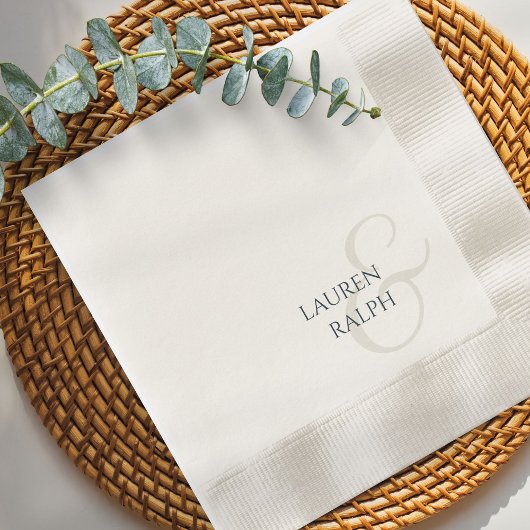 Chic & Elegante Script Wedding Serviette